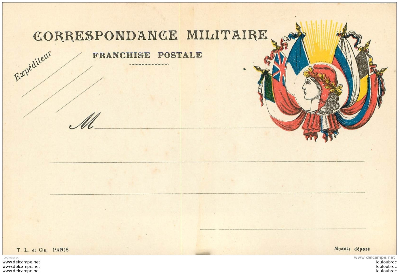 CORRESPONDANCE MILITAIRE FRANCHISE POSTALE - Weltkrieg 1914-18