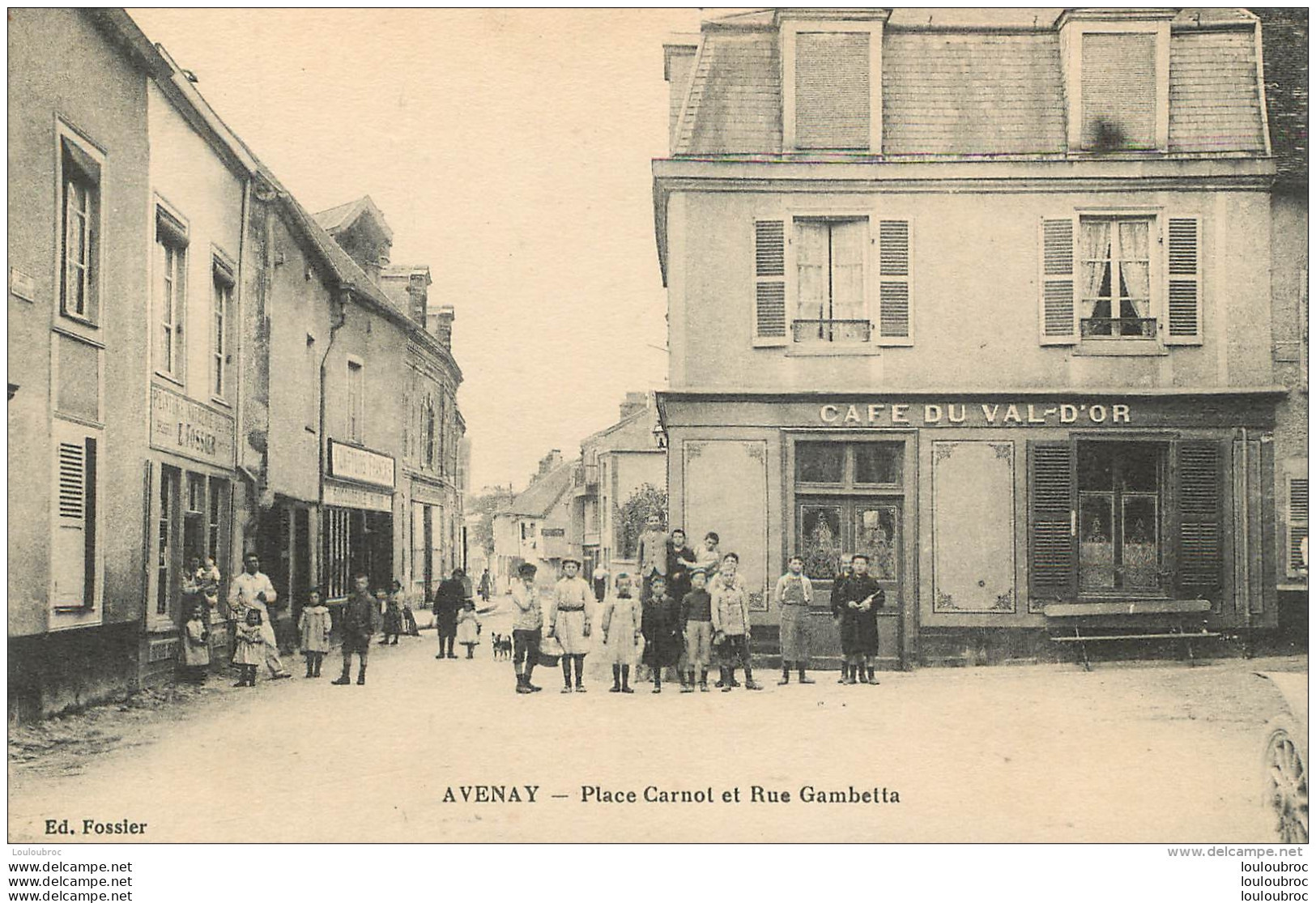 AVENAY PLACE CARNOT ET RUE GAMBETTA EDITION FOSSIER - Otros & Sin Clasificación