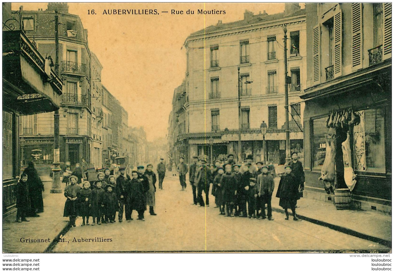 AUBERVILLIERS RUE DES MOUTIERS EDITION  GRISONNET - Aubervilliers