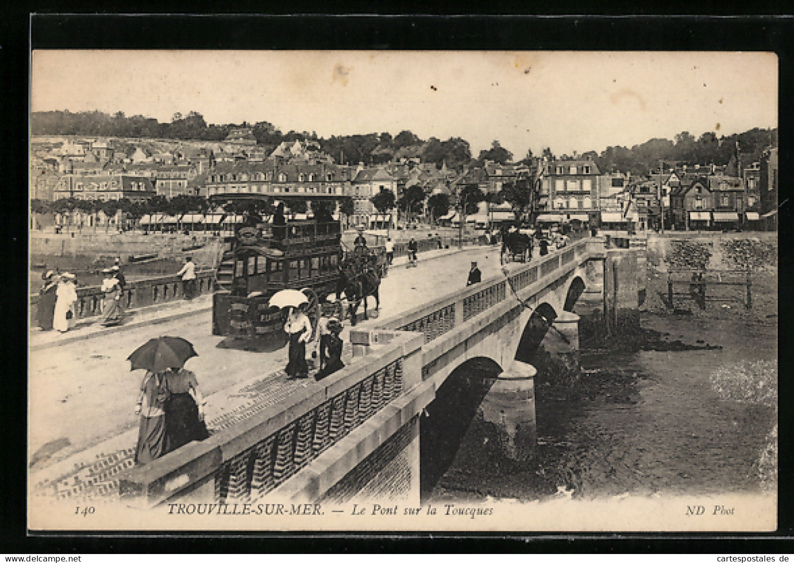 CPA Trouville-sur-Mer, Le Pont Sur La Toucques  - Trouville