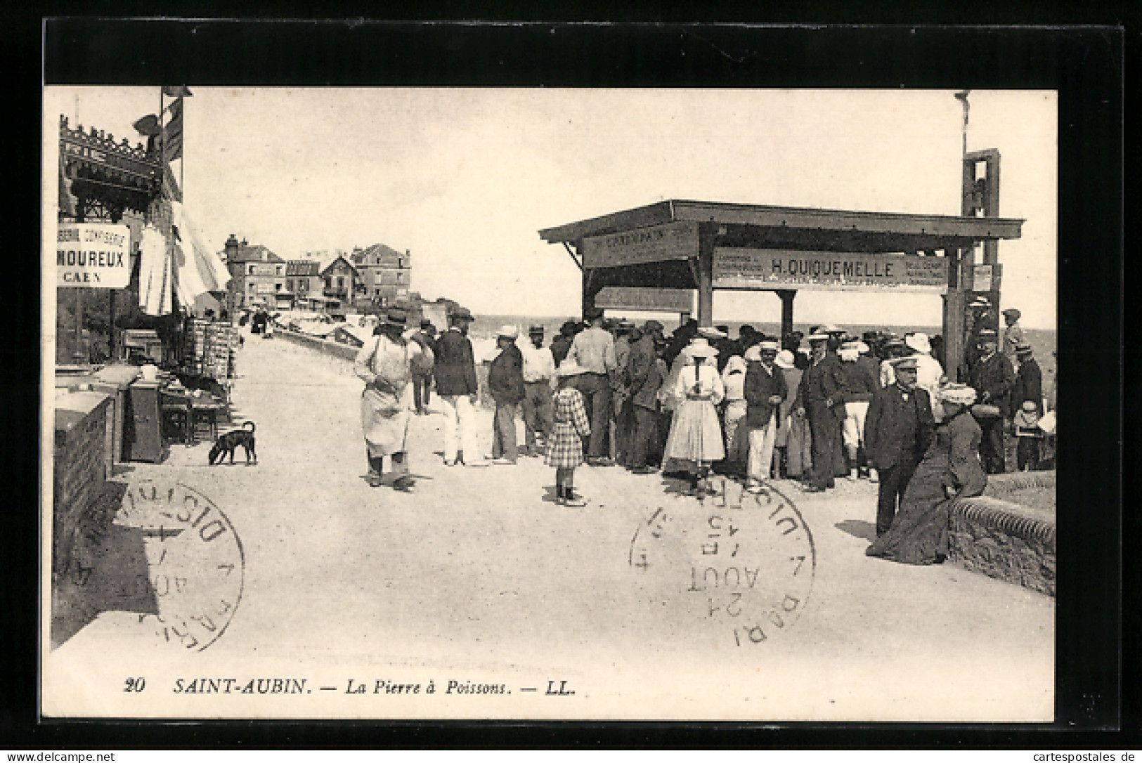 CPA Saint-Aubin, La Pierre à Poissons  - Saint Aubin