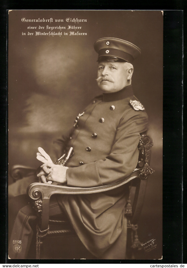 AK Generaloberst Von Eichhorn In Uniform  - War 1914-18