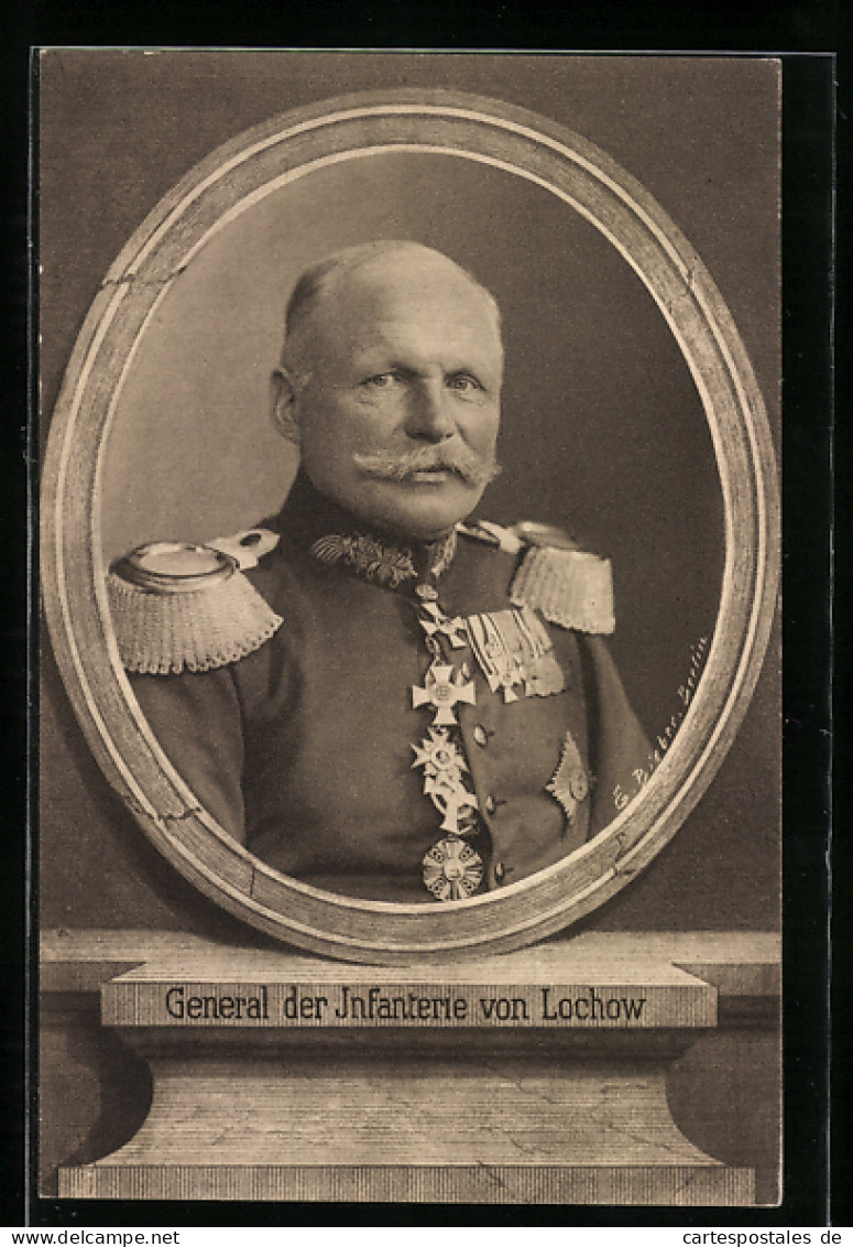 AK Heerführer General Der Infanterie Von Lochow  - Weltkrieg 1914-18