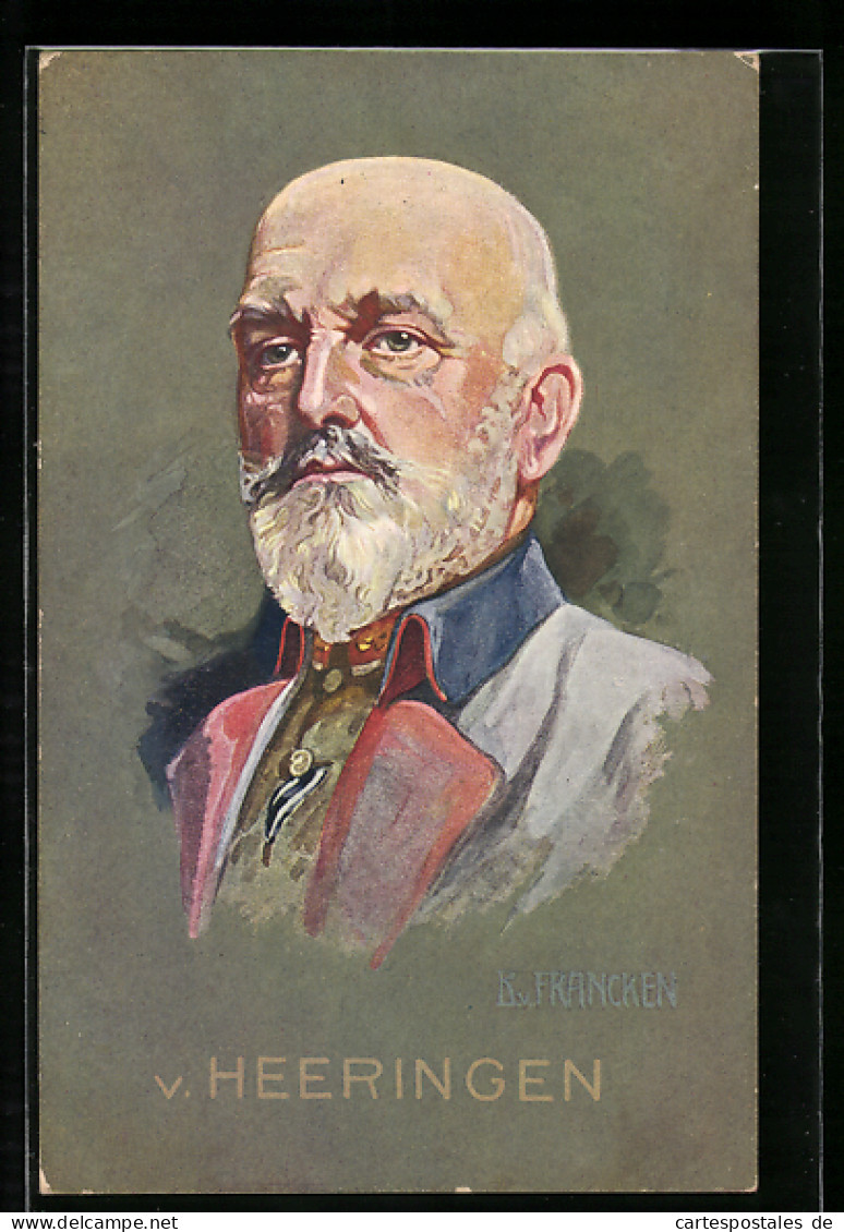 Künstler-AK Generaloberst Von Heringen In Uniform  - War 1914-18