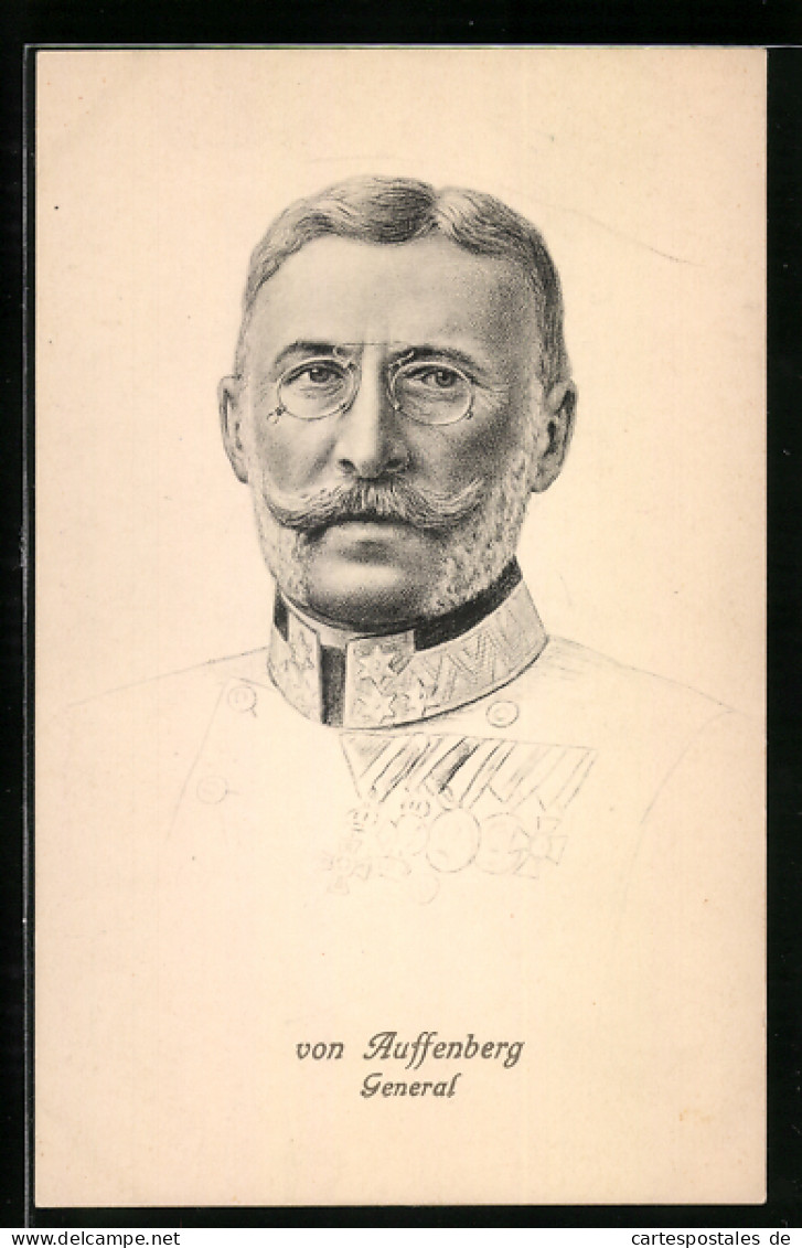 AK General Von Auffenberg In Uniform  - Oorlog 1914-18