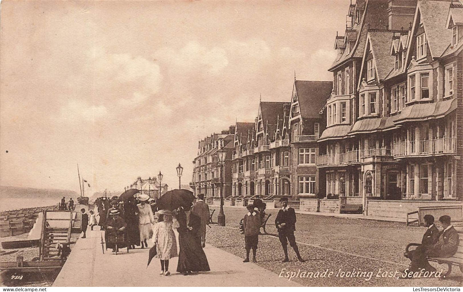 ROYAUME-UNI - Angleterre - Seaford - Esplanade Looking East - Carte Postale Ancienne - Other & Unclassified