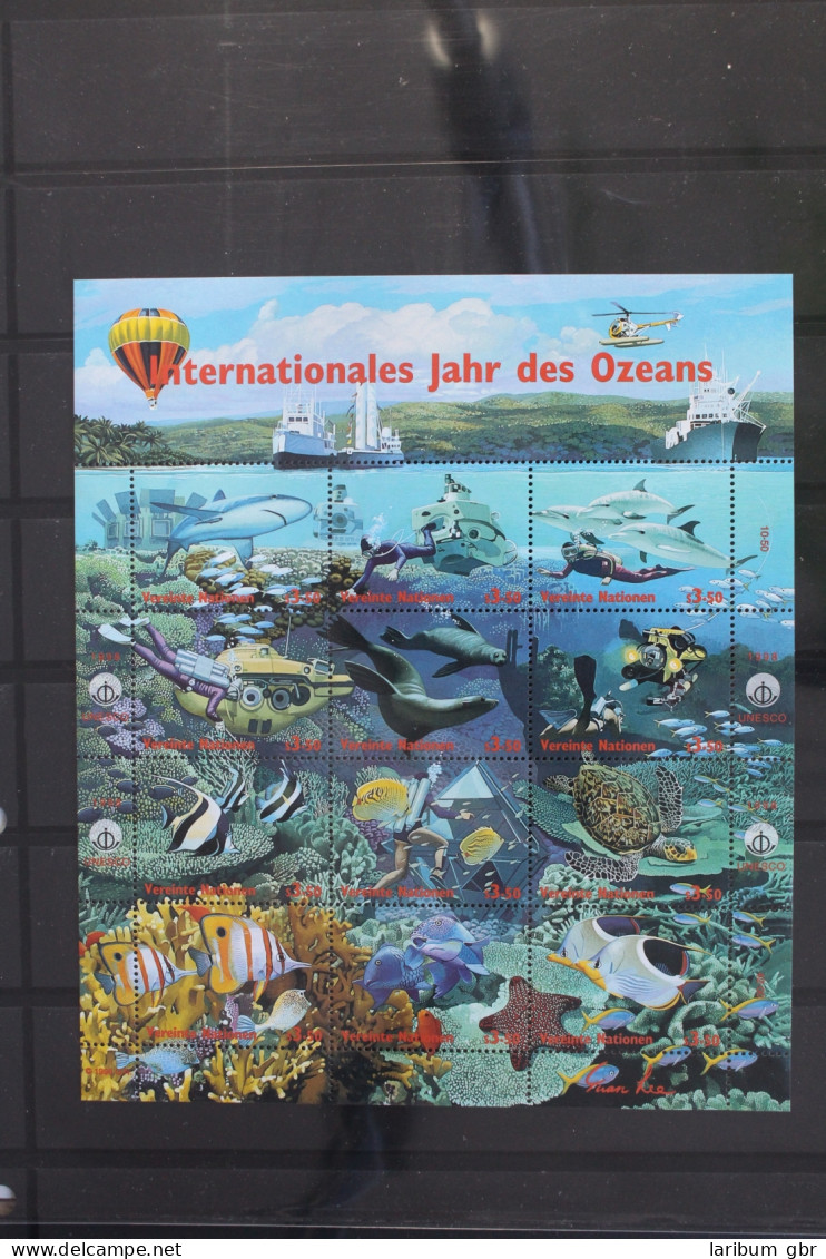 Vereinte Nationen Wien 252-263 Postfrisch Als Zd-Bogen #VS507 - Marine Life