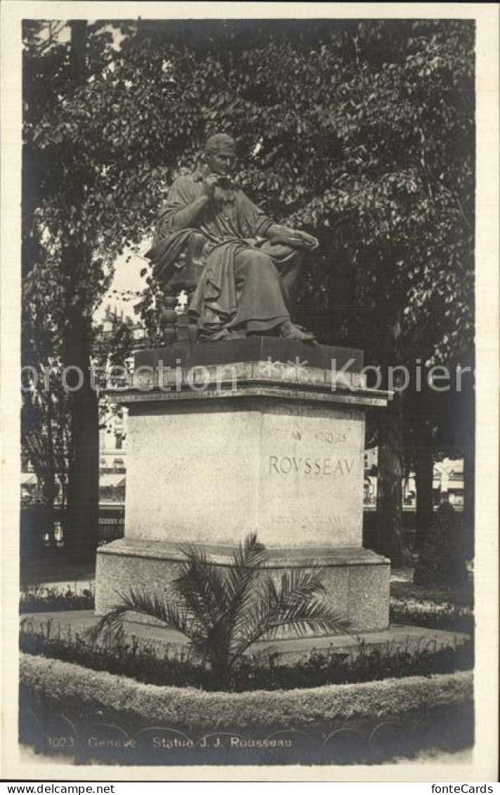 12472135 Geneve GE Statue J.J. Roussau Geneve - Sonstige & Ohne Zuordnung