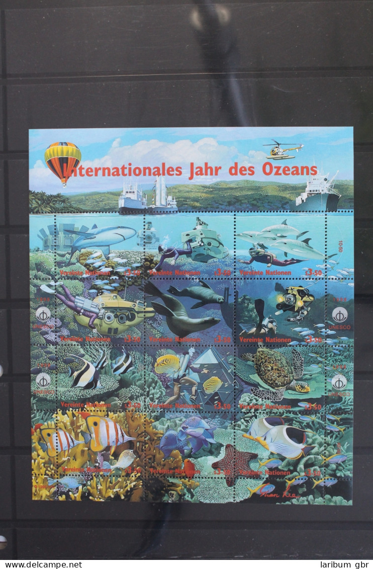 Vereinte Nationen Wien 252-263 Postfrisch Als Zd-Bogen #VS508 - Mundo Aquatico