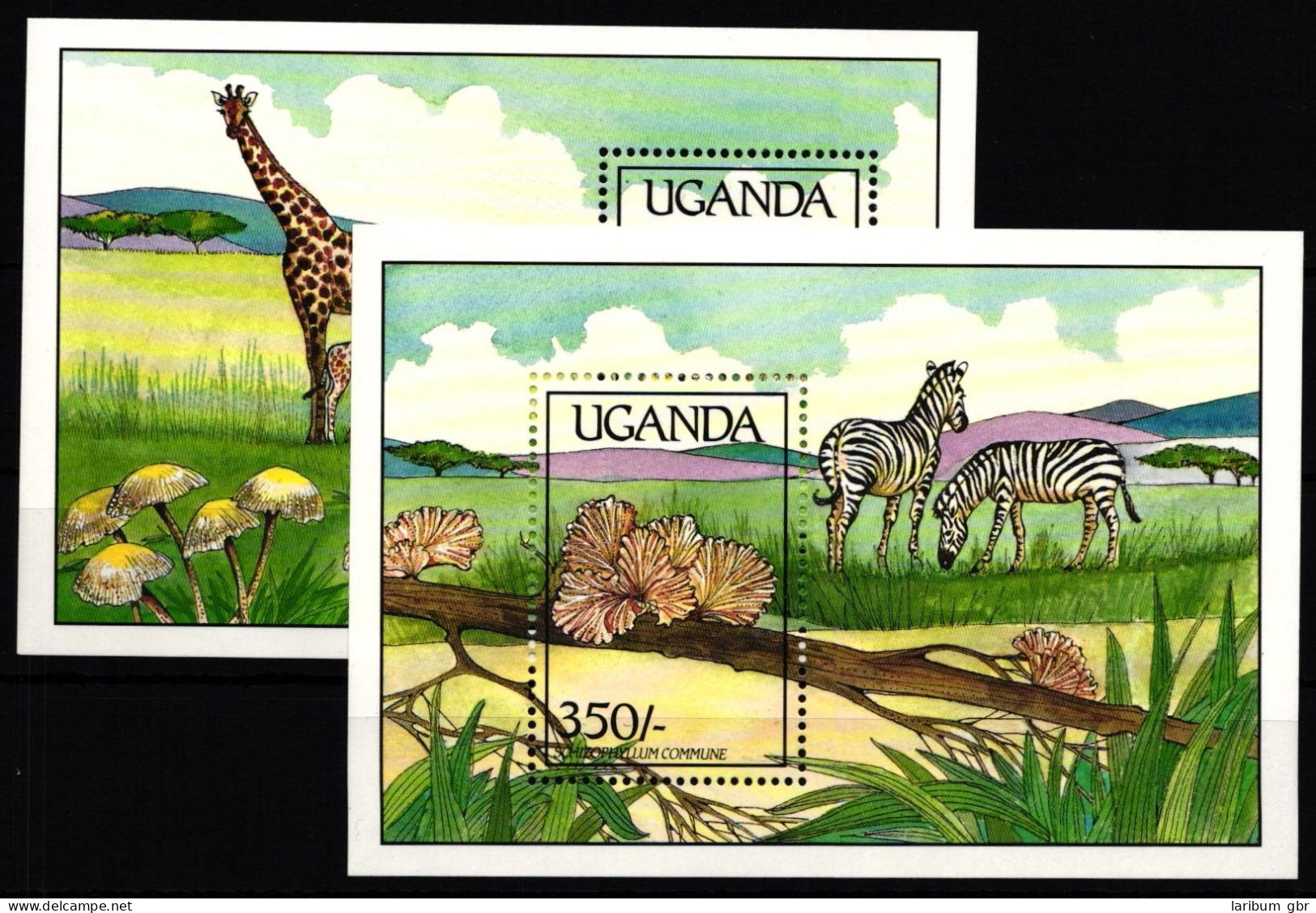 Uganada Block 95 Und 96 Postfrisch Pilze #HR856 - Ouganda (1962-...)