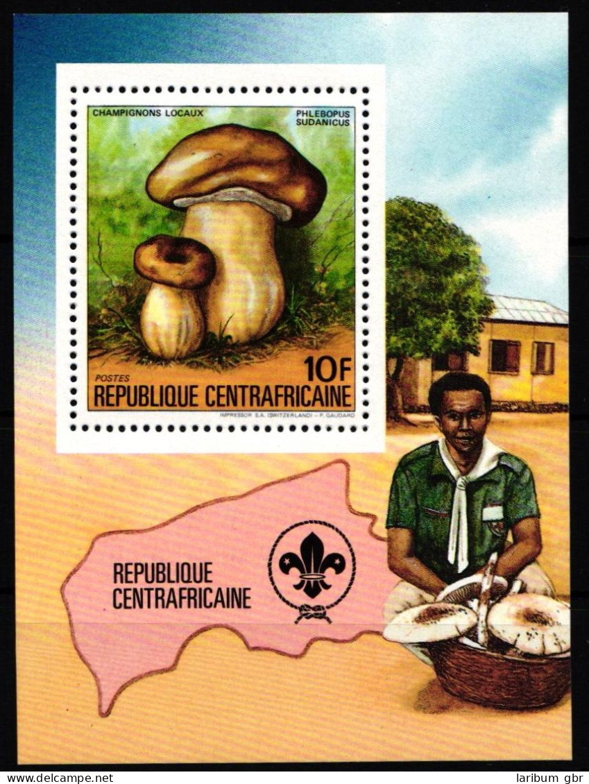 Zentralafrikanische Republik 1053 Postfrisch Einzelblock / Pilze #HR957 - Central African Republic