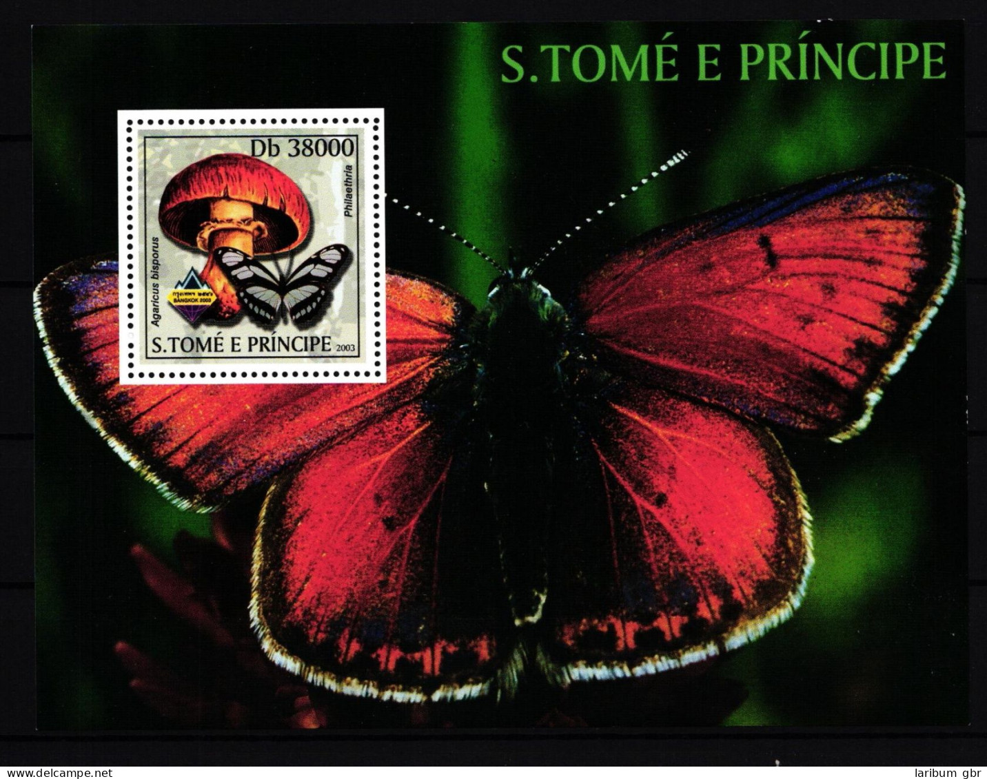 Sao Tome E Principe Block 428 Postfrisch Pilze #HR871 - Sao Tome Et Principe