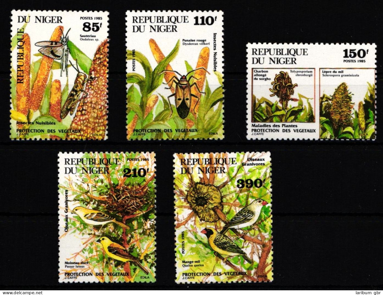 Niger 945-949 Postfrisch Schmetterling #IH018 - Niger (1960-...)
