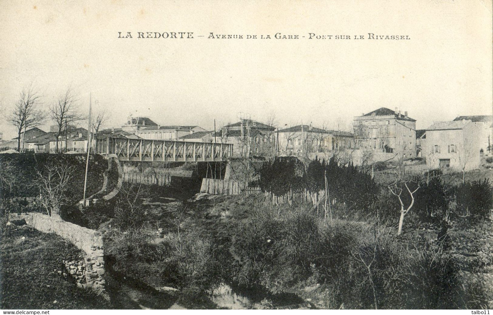 11 - La Redorte -Avenue De La Gare - Pont Sur Le Rivassel - Otros & Sin Clasificación