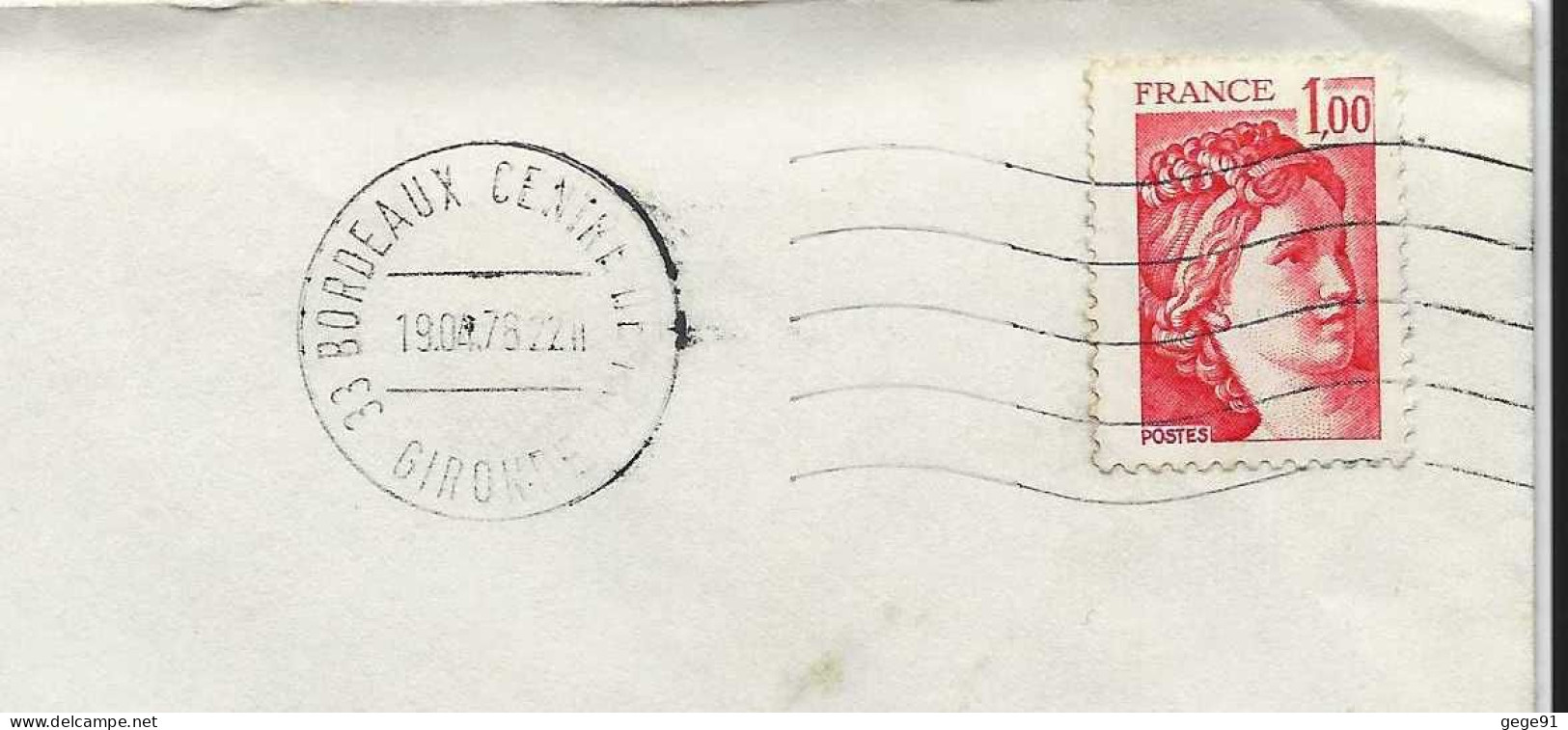 Redresseuse Toshiba De Bordeaux Centre De Tri - Enveloppe Entière - Mechanical Postmarks (Other)