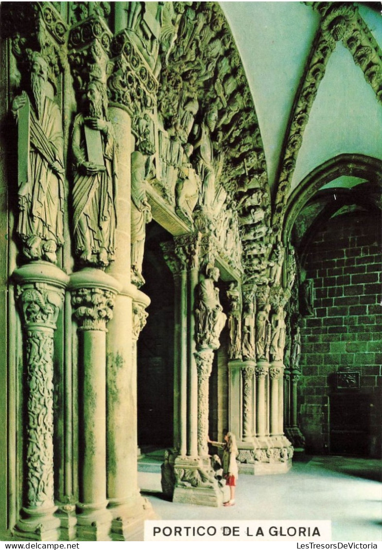 ESPAGNE - Santiago De Compostela - Cathédrale - Portique De La Gloire XII S - Animé - Carte Postale - Santiago De Compostela