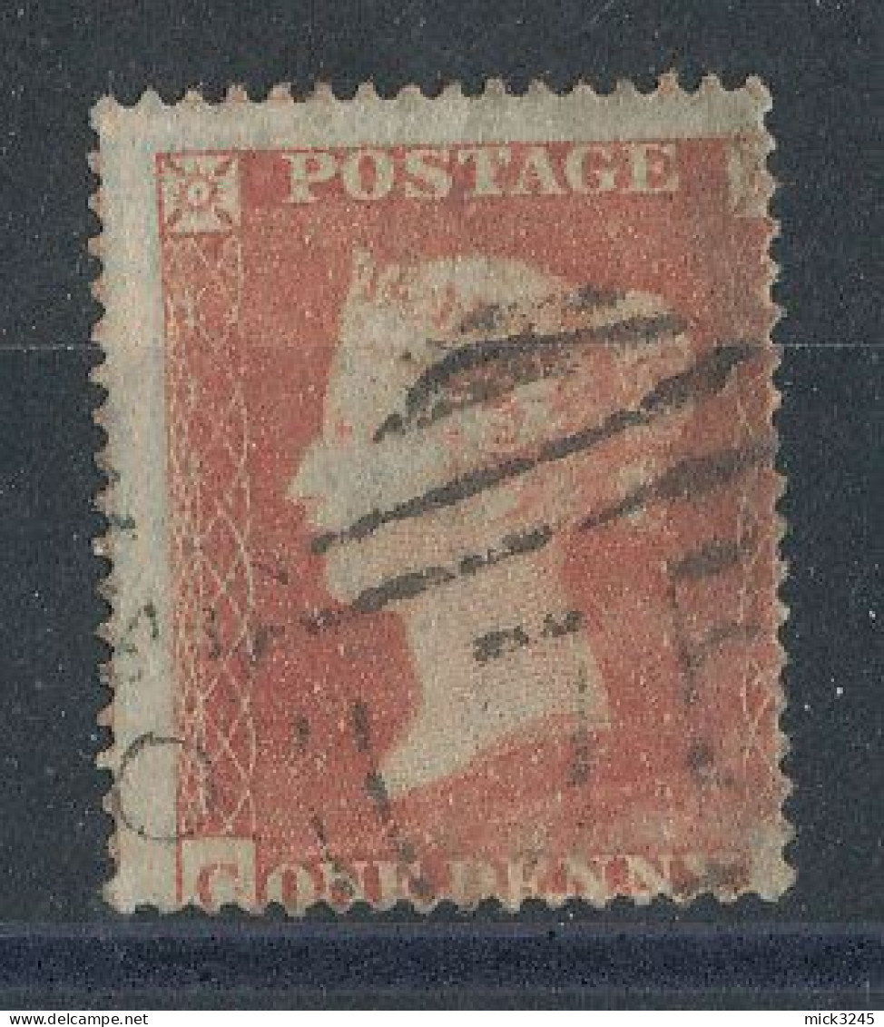 GB   N°8 Victoria 1p Rouge De 1854-55 - Dentelé 16 - Usati