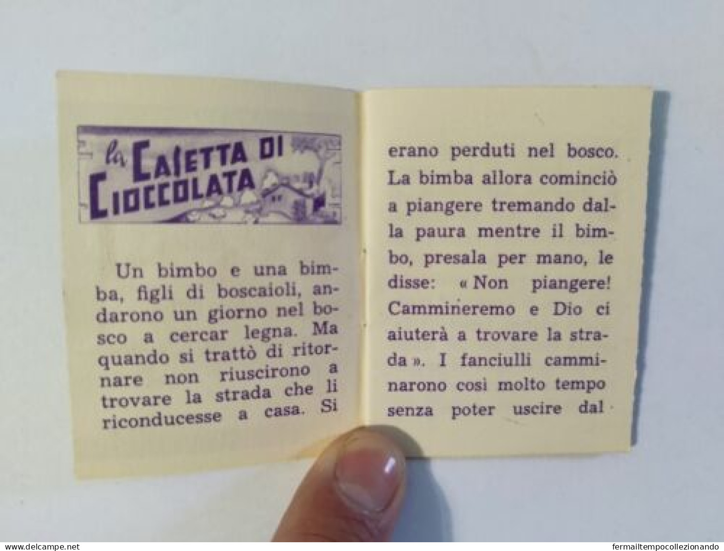 Bq21 Libretto Minifiabe Tascabili La Casetta Di Cioccolata Ed.vecchi 1952 N37 - Zonder Classificatie