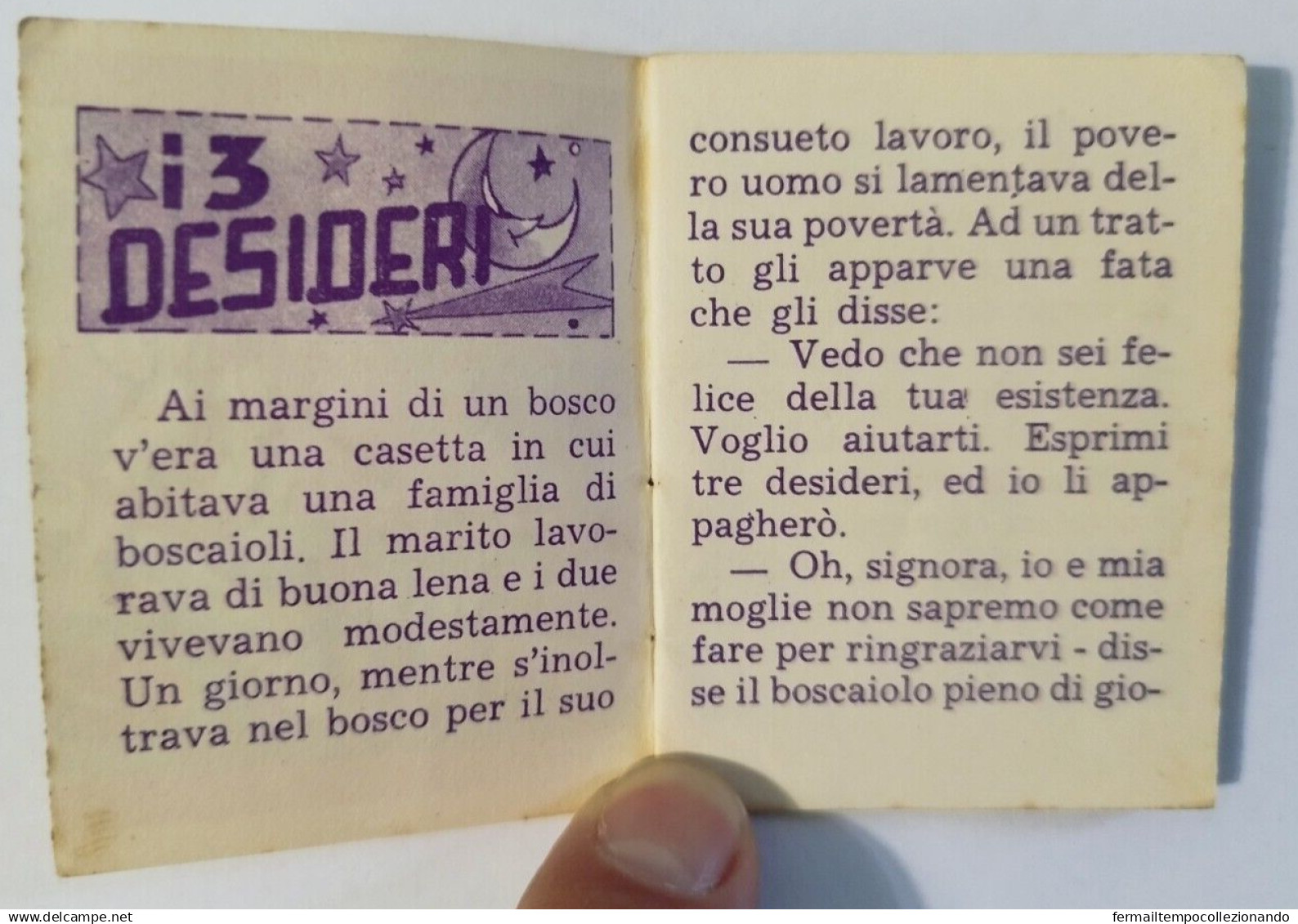 Bq22 Libretto Minifiabe I Tre Desideri Ed.vecchi 1952 N67 - Non Classificati
