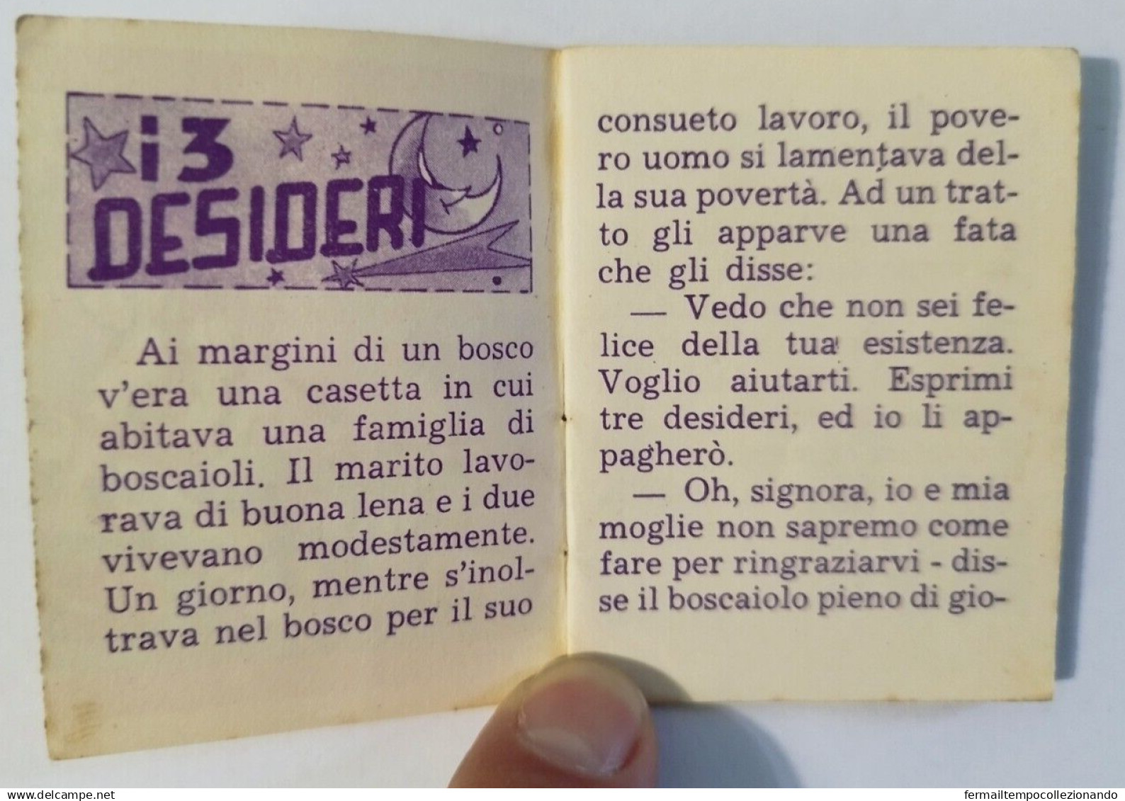 Bq22 Libretto Minifiabe I Tre Desideri Ed.vecchi 1952 N67 - Ohne Zuordnung