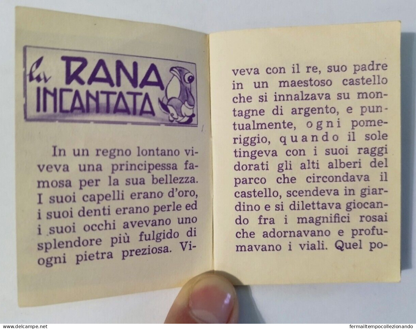 Bq23 Libretto Minifiabe Tascabili La Rana Incantata Ed.vecchi 1952 N56 - Zonder Classificatie