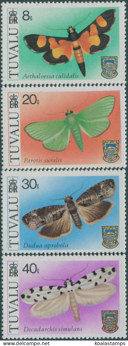 Tuvalu 1980 SG149-152 Moths Set MLH - Tuvalu (fr. Elliceinseln)