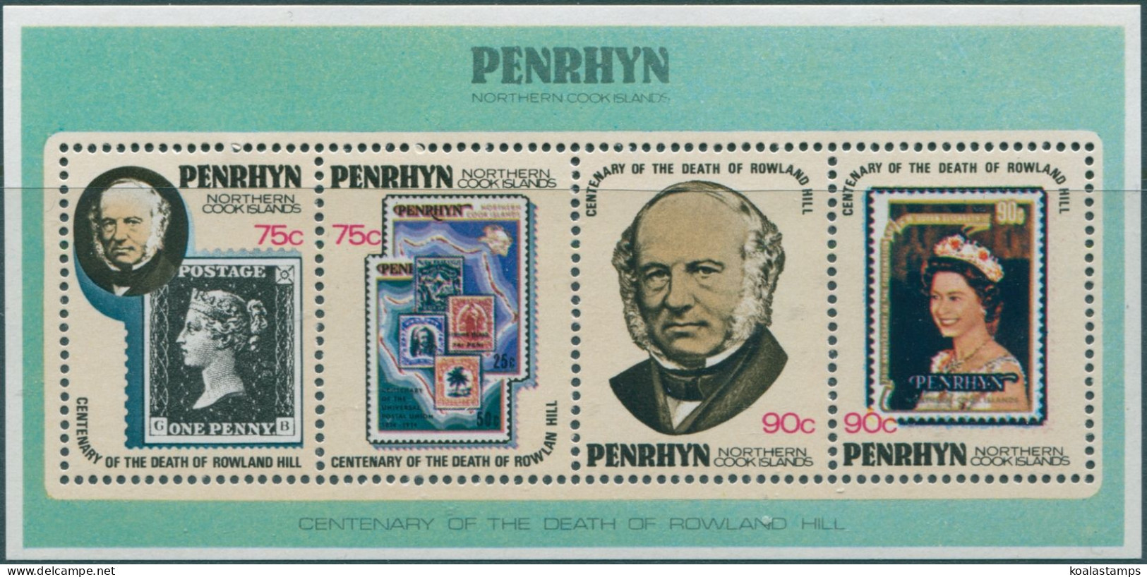 Cook Islands Penrhyn 1979 SG132 Sir Rowland Hill MS MNH - Penrhyn