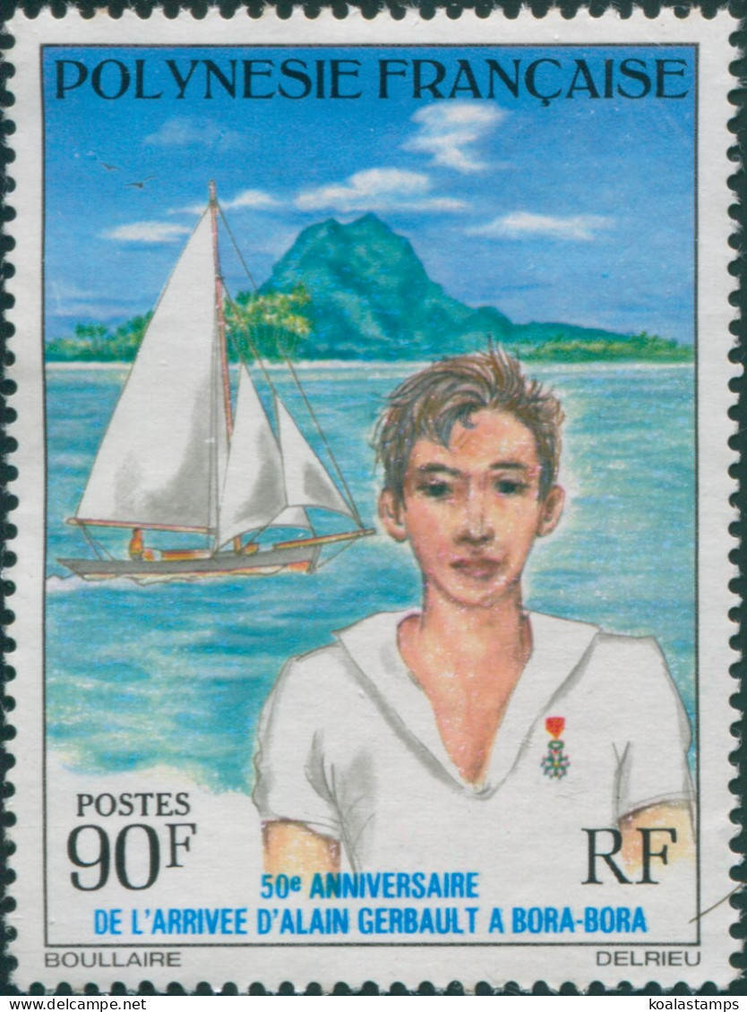 French Polynesia 1976 Sc#288,SG218 90f Gerbault And Firecrest MNH - Altri & Non Classificati