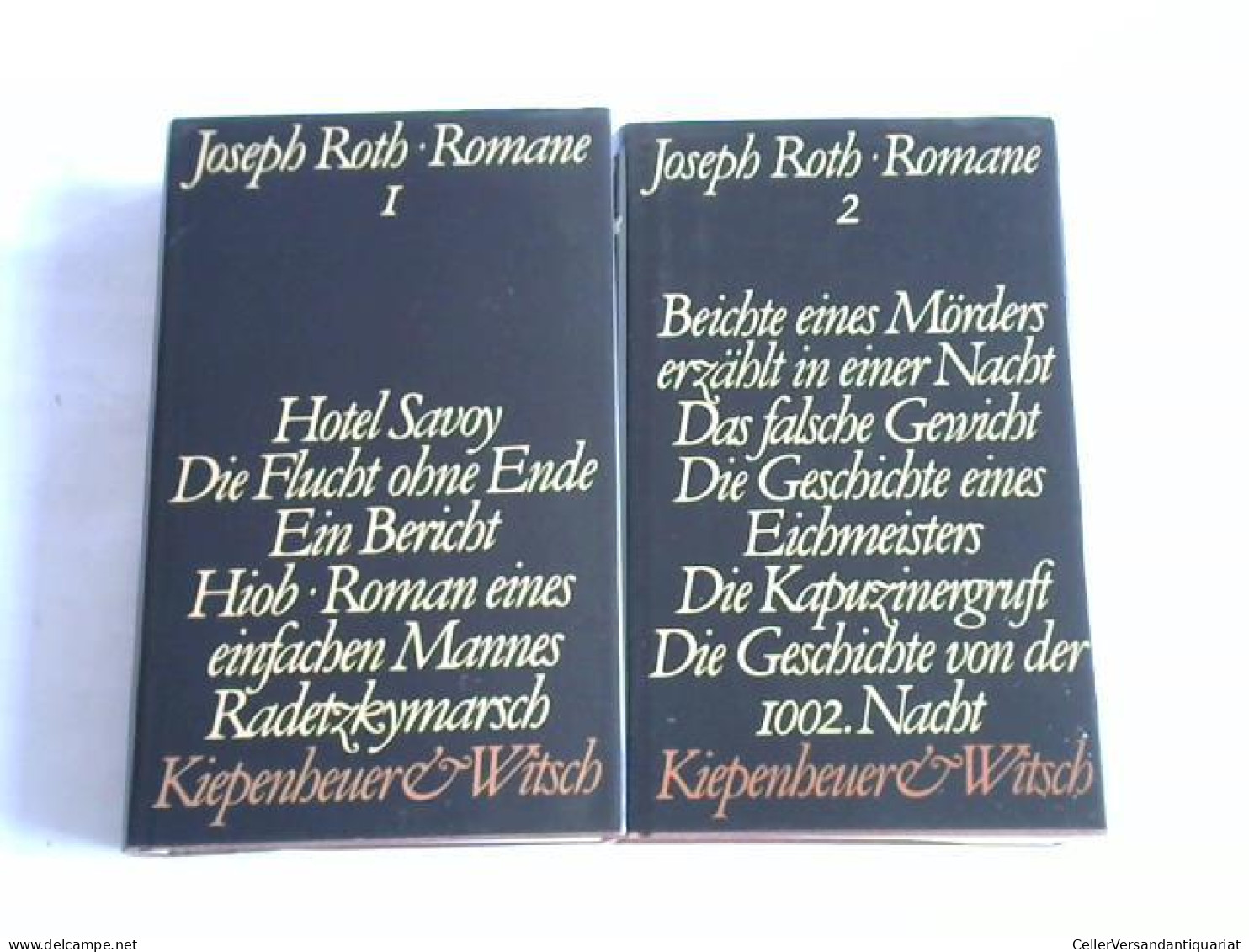 Romane. 2 Bände Von Roth, Joseph - Ohne Zuordnung