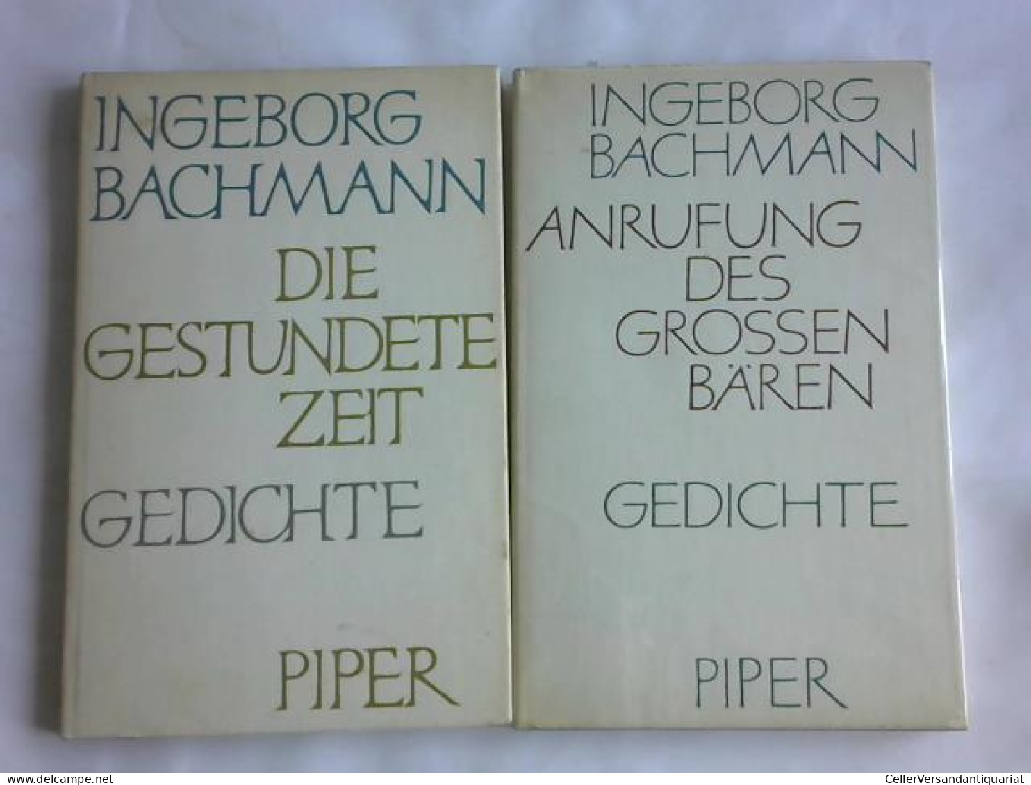 Die Gestundete Zeit/ Anrufung Des Grossen Bären. 2 Bücher Von Bachmann, Ingeborg - Non Classés
