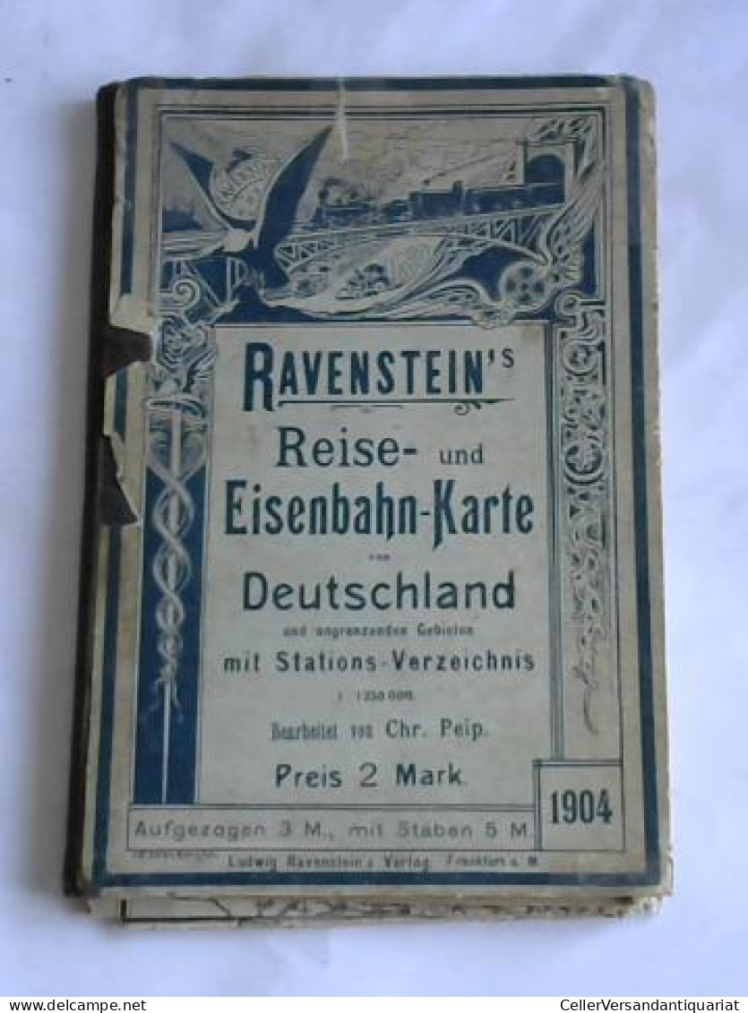 Ravensteins Reise Und Eisenbahn-Karte Von Deutschland Und Angrenzenden Gebieten Mit Stations-Verzeichnis Von (Eisenbahn) - Non Classés