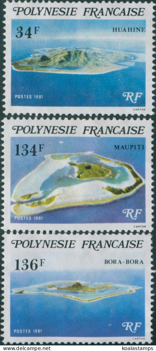 French Polynesia 1981 Sc#352-354,SG353-355 Polynesian Islands Set MNH - Other & Unclassified