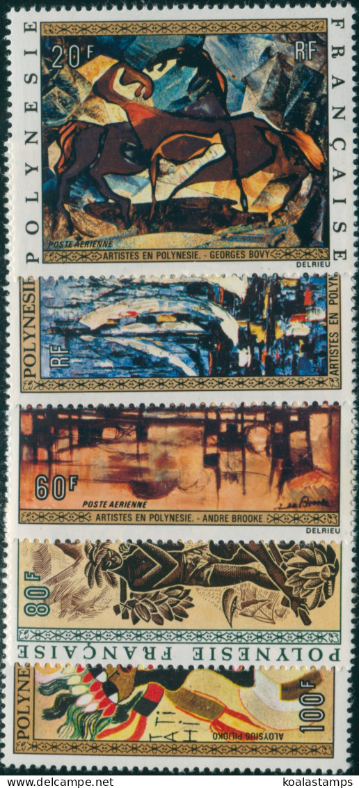 French Polynesia 1972 Sc#C89-C93,SG160-164 Painting Set MLH - Other & Unclassified