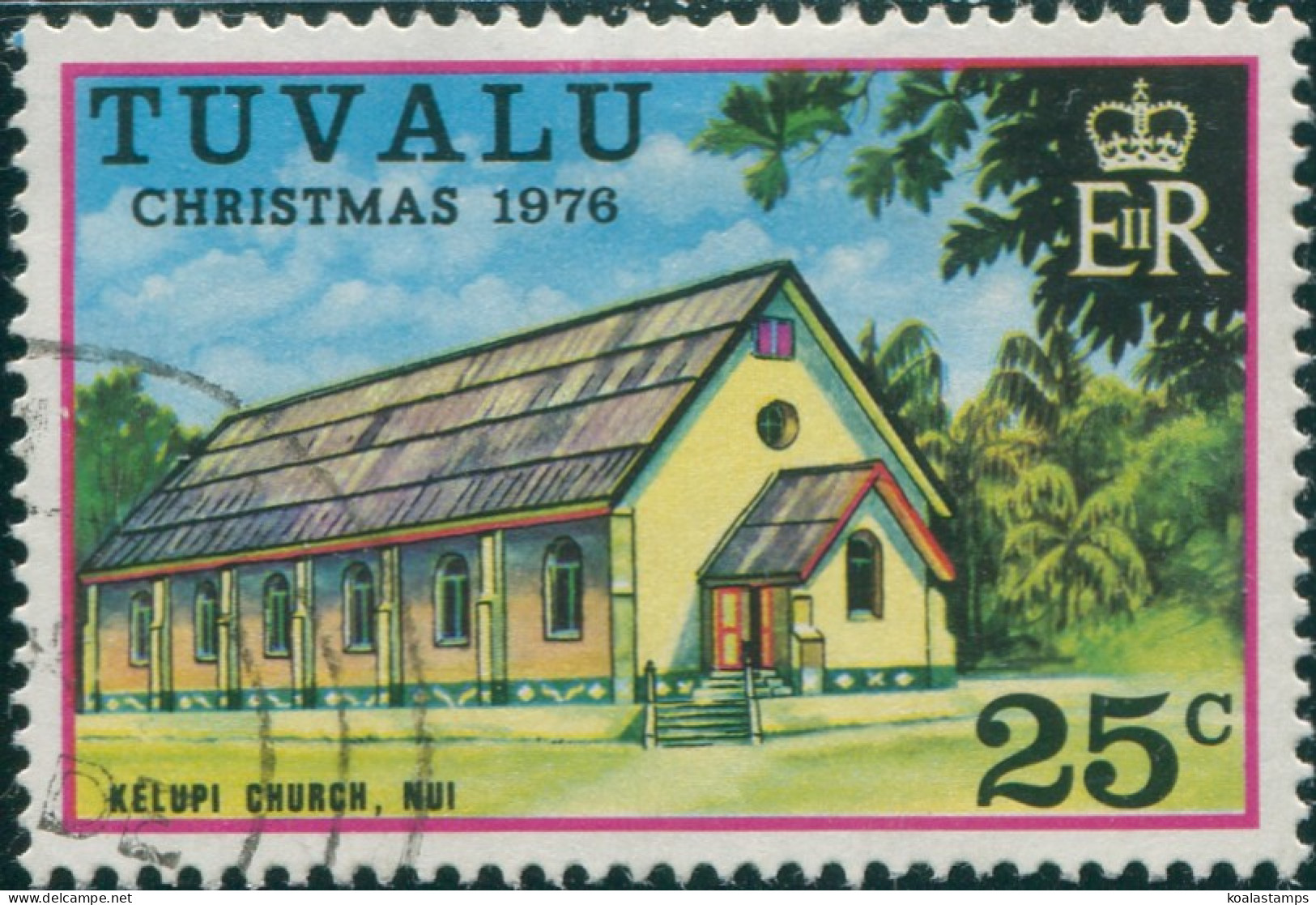 Tuvalu 1976 SG47 25c Church FU - Tuvalu