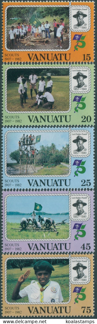 Vanuatu 1982 SG345-349 Boy Scouts Set MNH - Vanuatu (1980-...)