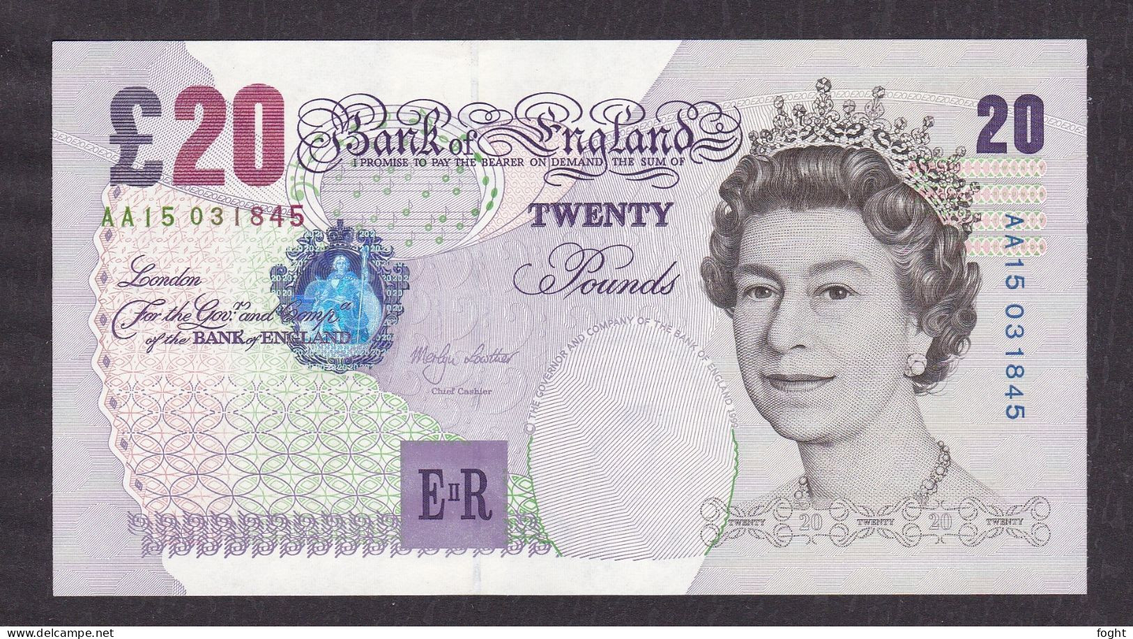 1999 Great Britain Bank Of England Banknote 20 Pounds,P#390A - 20 Pounds