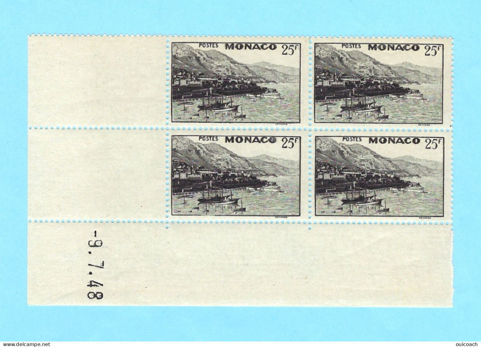 Baie Principauté, 313**, 9 Juillet 1948 - Unused Stamps