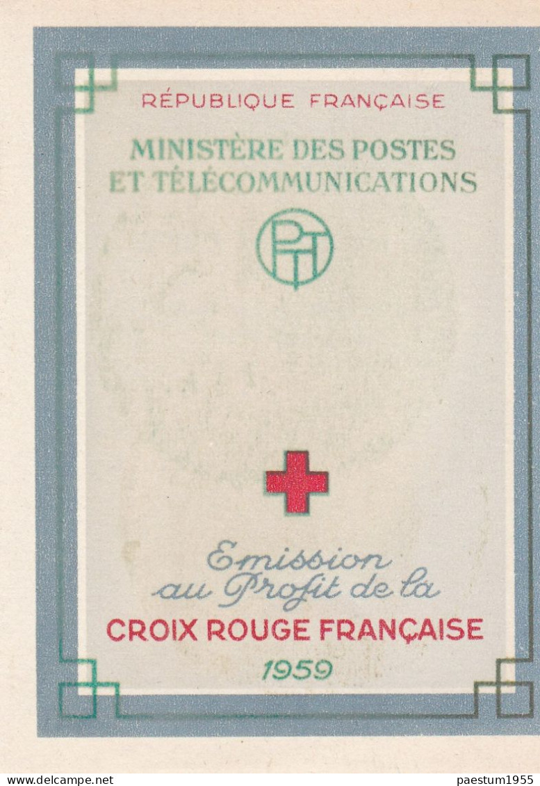 Carnet France Neuf** MNH 1959 Croix-Rouge Française N° 2008 Abbée De L'Epee-Valentin Haüy Légères Traces - Croix Rouge