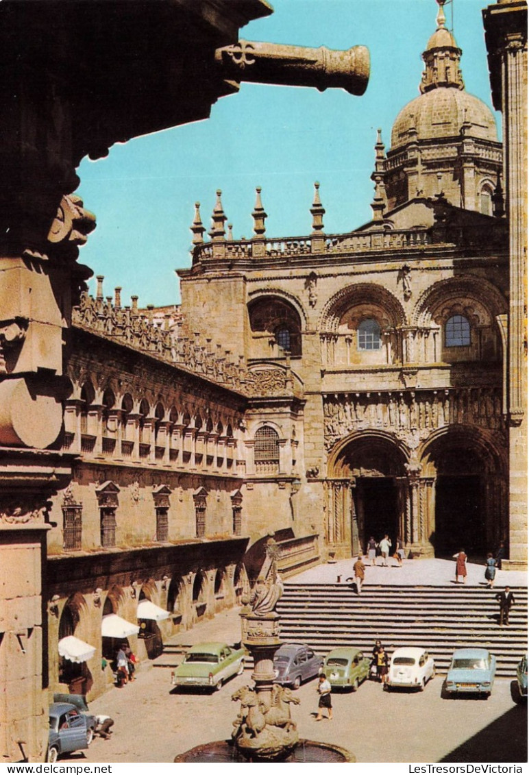 ESPAGNE - Santiago De Compostela - Vue Sur La Place Des Orfèvres - Vue Générale - Animé - Carte Postale - Santiago De Compostela