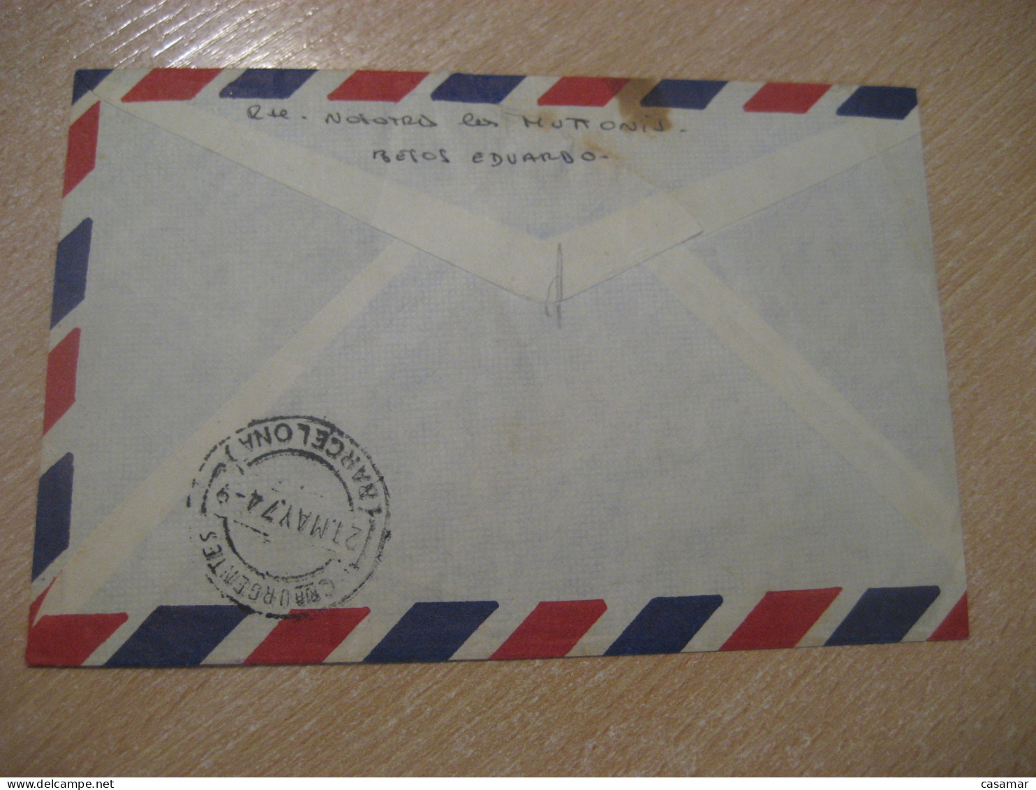 1974 To Barcelona Spain Urgente Special Delivery Air Mail Cover URUGUAY - Uruguay