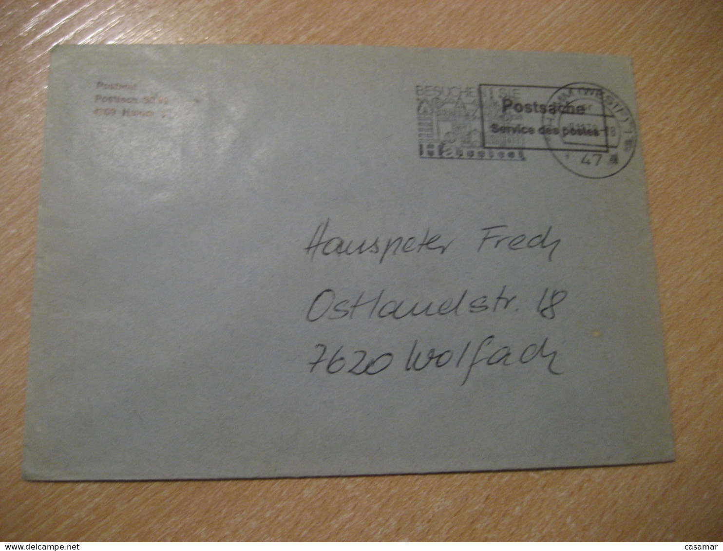 HAMM 1978 To Wolfach Postage Paid Cancel Cover GERMANY - Covers & Documents