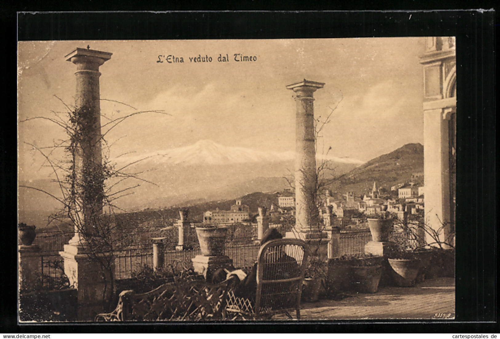 Cartolina Taormina, L`Etna Veduto Dal Timeo  - Altri & Non Classificati