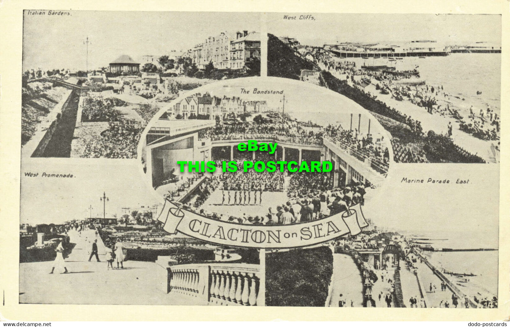R598053 Clacton On Sea. The Bandstand. West Promenade. Italian Gardens. Multi Vi - Welt