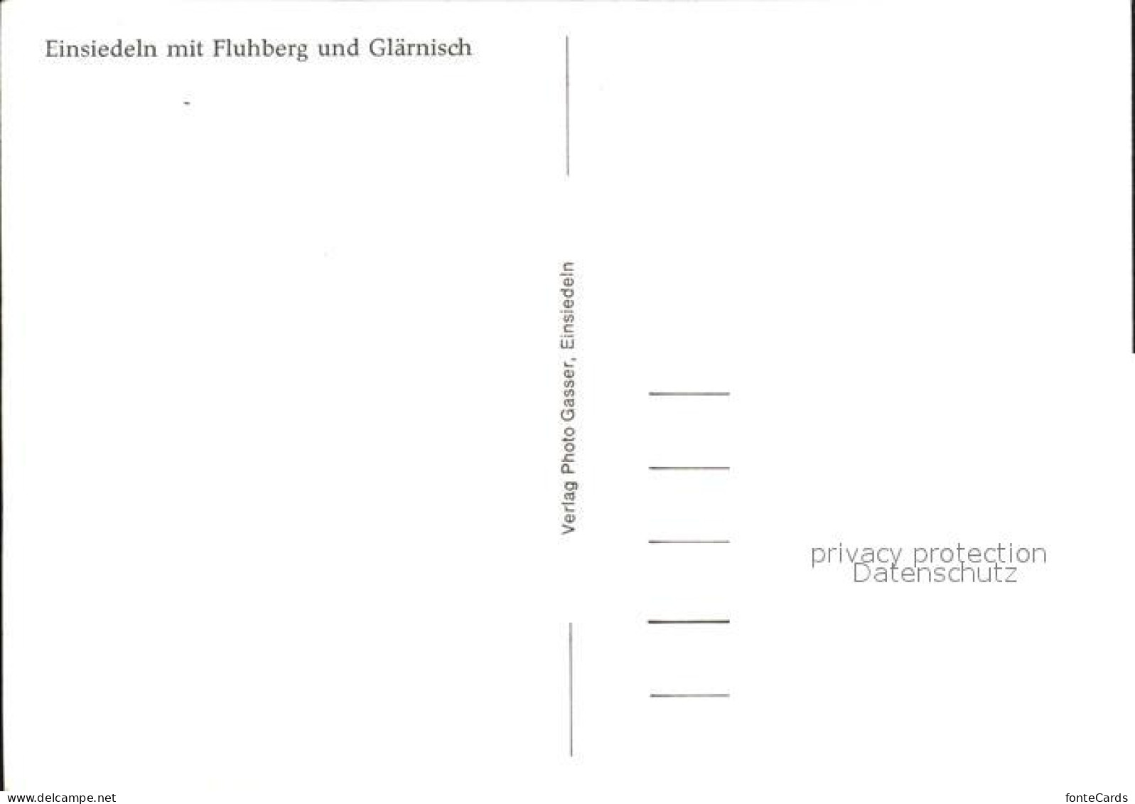 12435275 Einsiedeln SZ Mit Fluhberg Und Glaernisch Einsiedeln - Otros & Sin Clasificación
