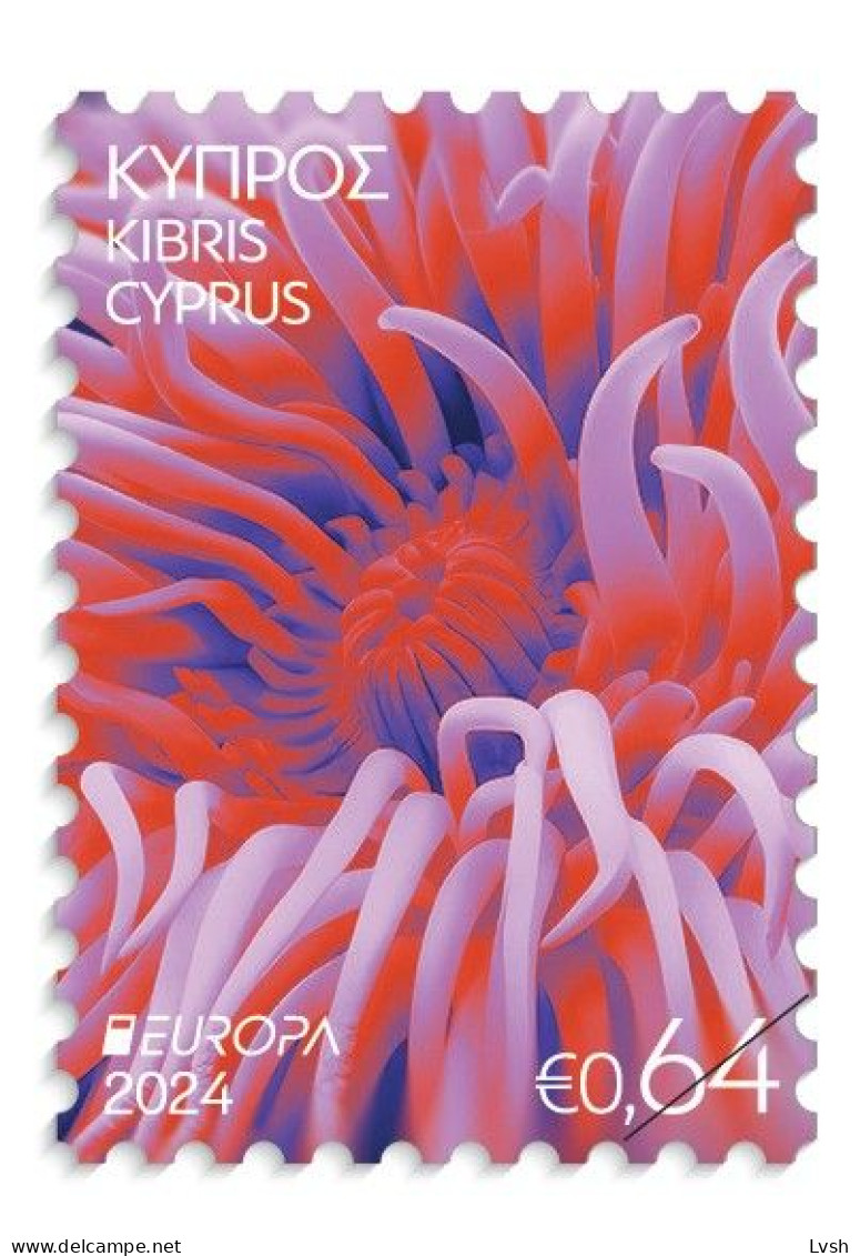 Cyprus.2024.Europa CEPT.Underwater Fauna And Flora.2 V. ** . - Unused Stamps
