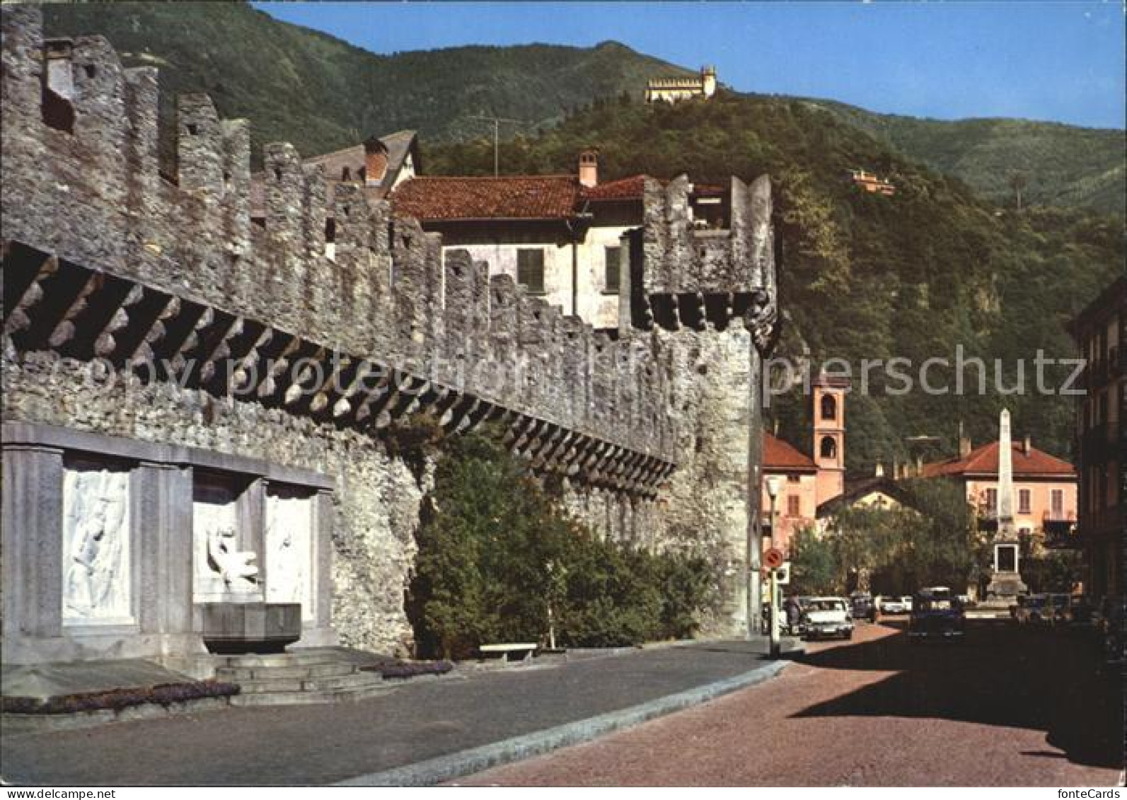 12428865 Bellinzona Teilansicht Schloss Bellinzona - Other & Unclassified