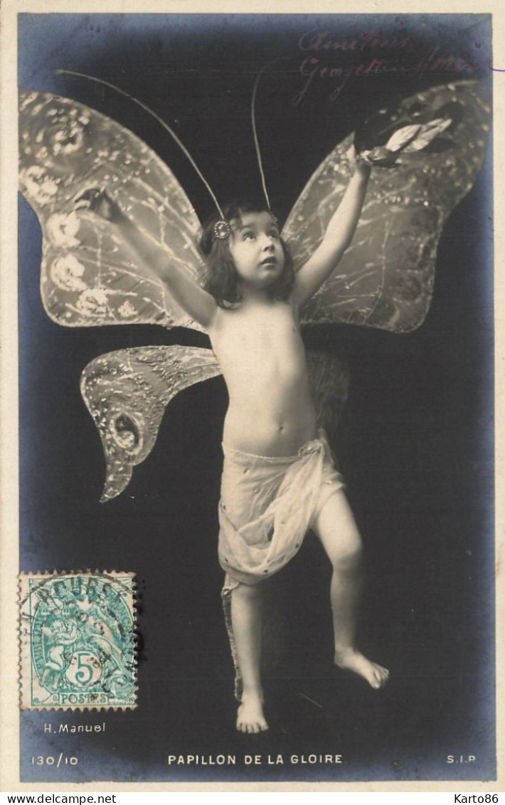 Thèmes Papillons * Carte Photo * Papillon De La Gloire * Enfant Butterfly - Vlinders