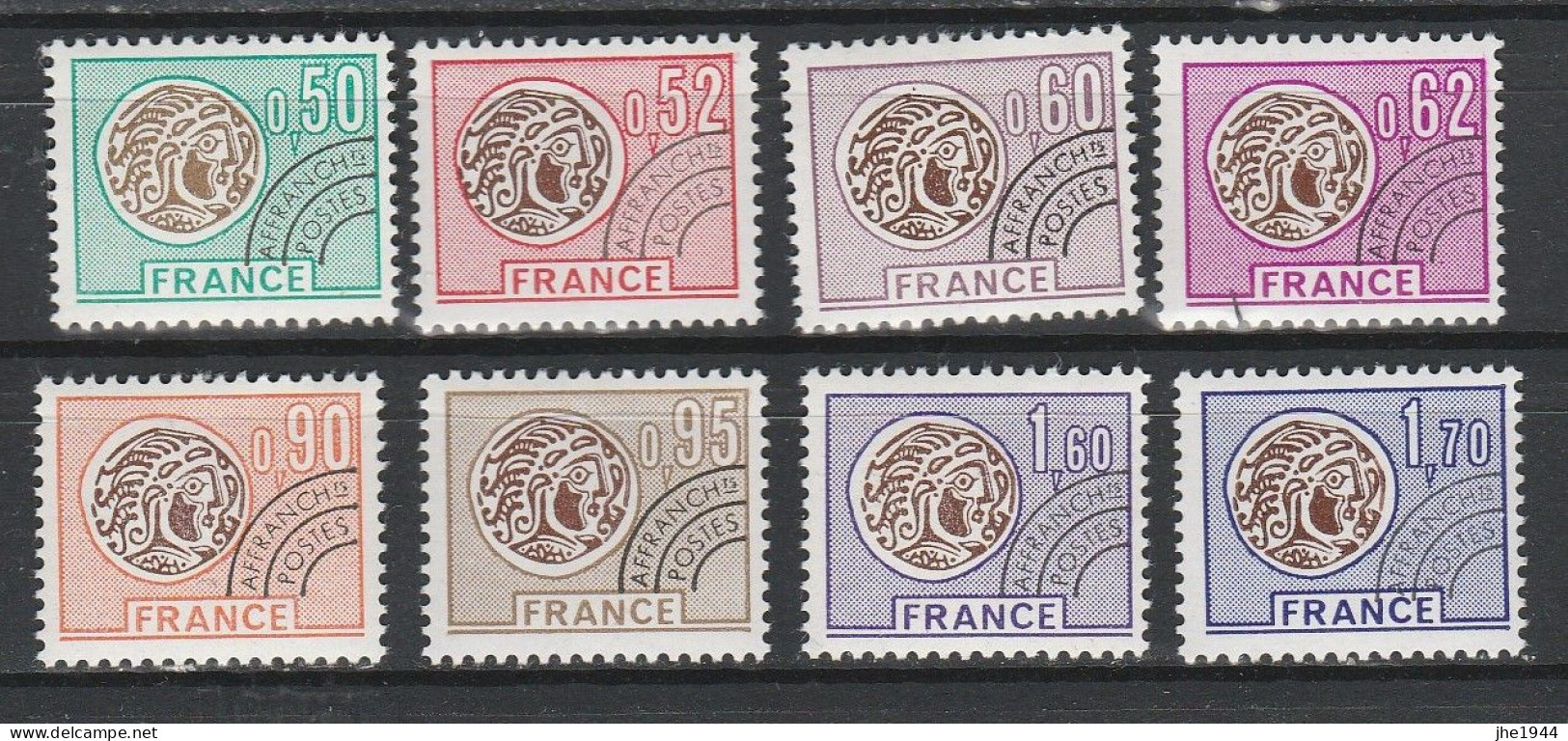 France Préoblitéré N° 123 à 145 ** Monnaie Gauloise Série Compléte 23 Valeurs - 1964-1988