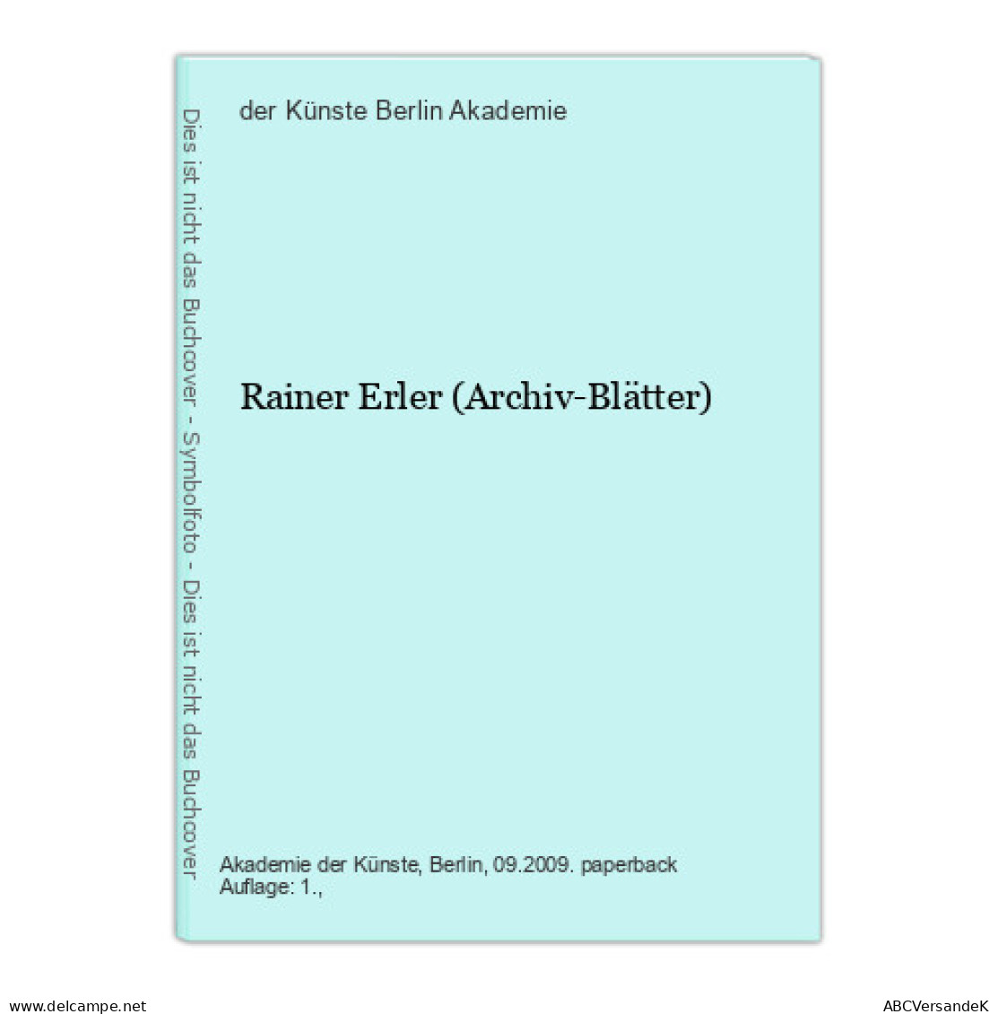 Rainer Erler (Archiv-Blätter) - Sonstige & Ohne Zuordnung