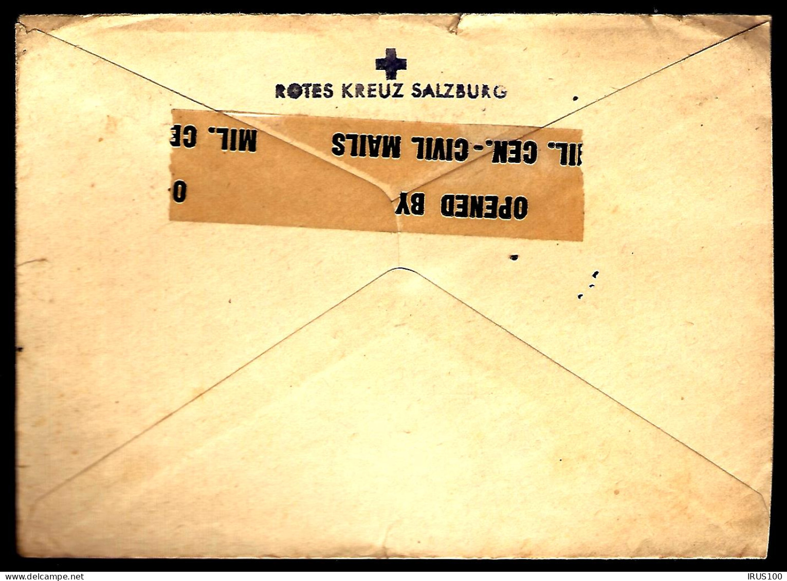 LETTRE DE SALZBURG - 1947  - MILITÄR ZENSUR - CENSORSHIP -  - Lettres & Documents